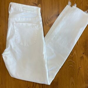 Articles of Society White Raw Hem Skinny Jeans raw hem - Size 25